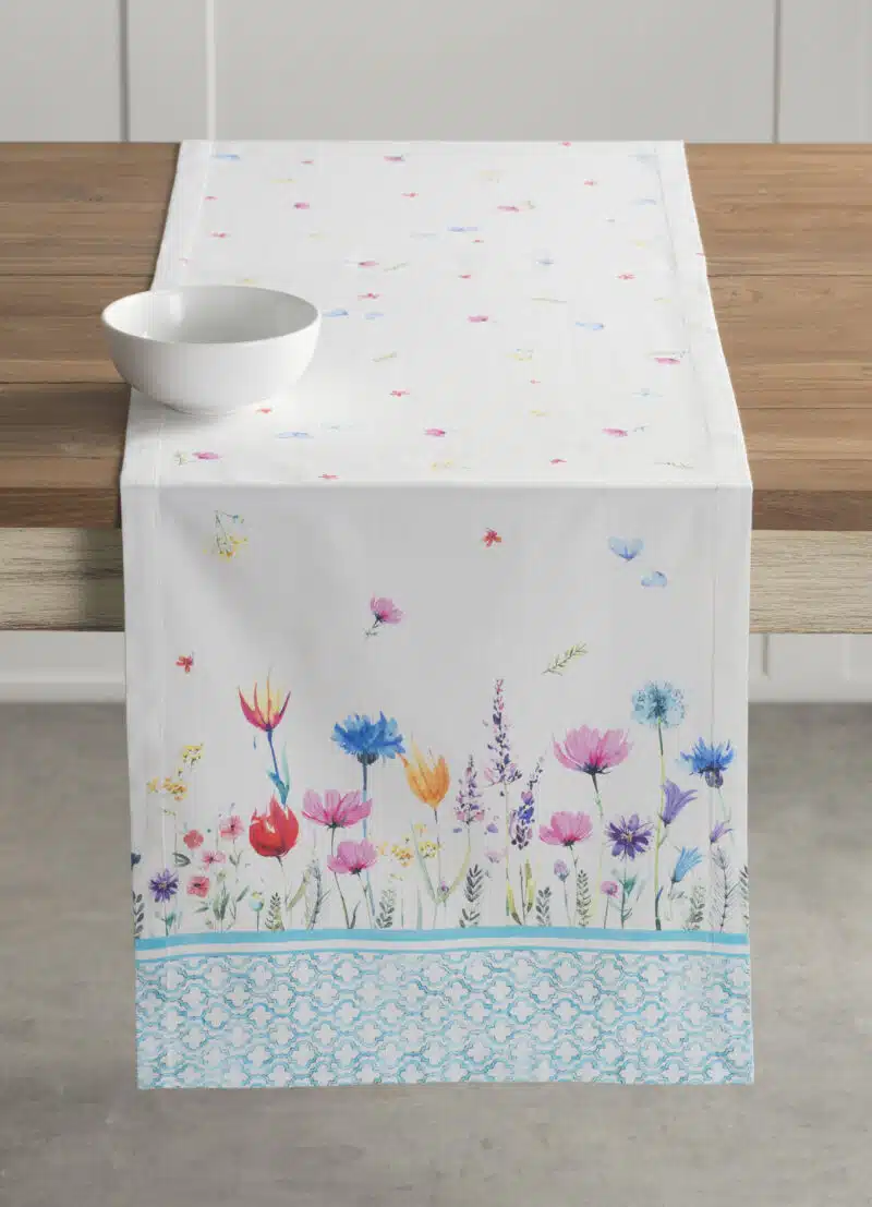 Flower In The Field Table Runner - double side