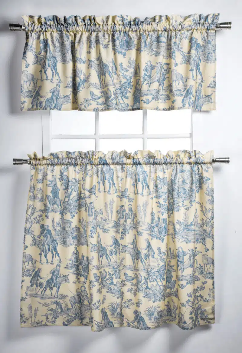 Miller - Blue Kitchen Curtain
