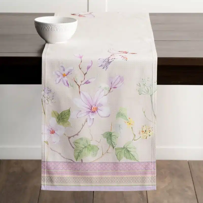 Magnolia Mornings Table Runner-double side