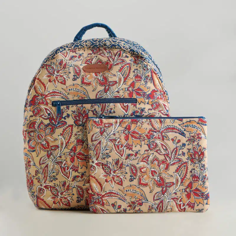 Kerala Blue Backpack Bag