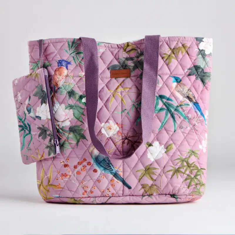 Hokuzai Violet Shopping Bag