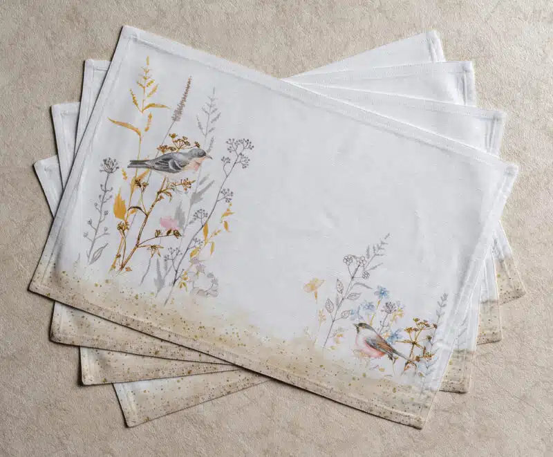 Meadow Florals Beige Placemat