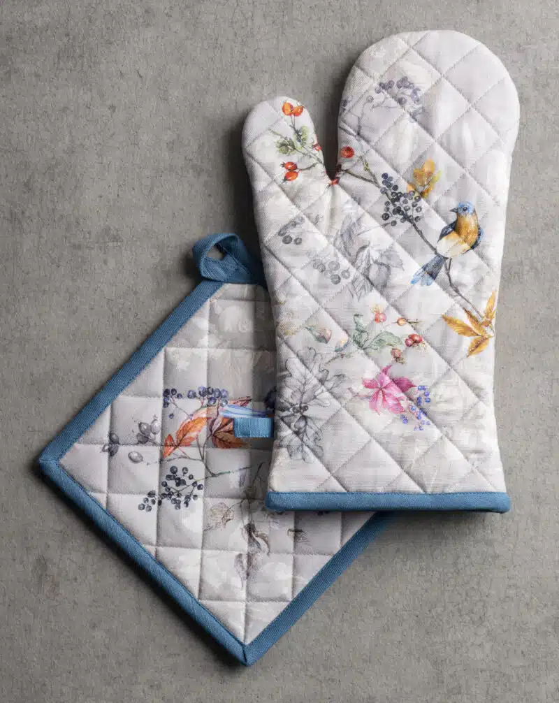 Equinoxe Grey Glove & Potholder