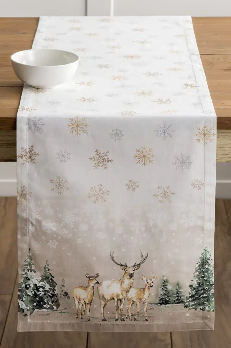 Deer In The Woods Table runner - Single side
