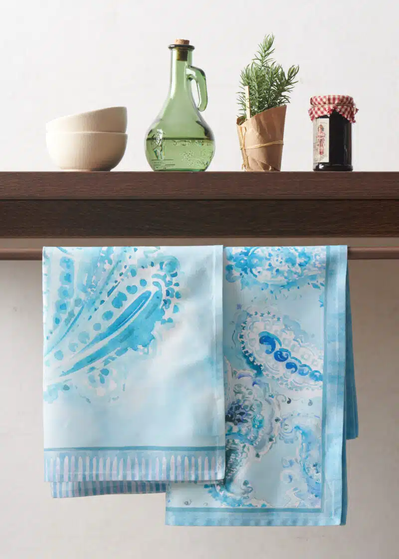 Paisley Blues Kitchen Towel