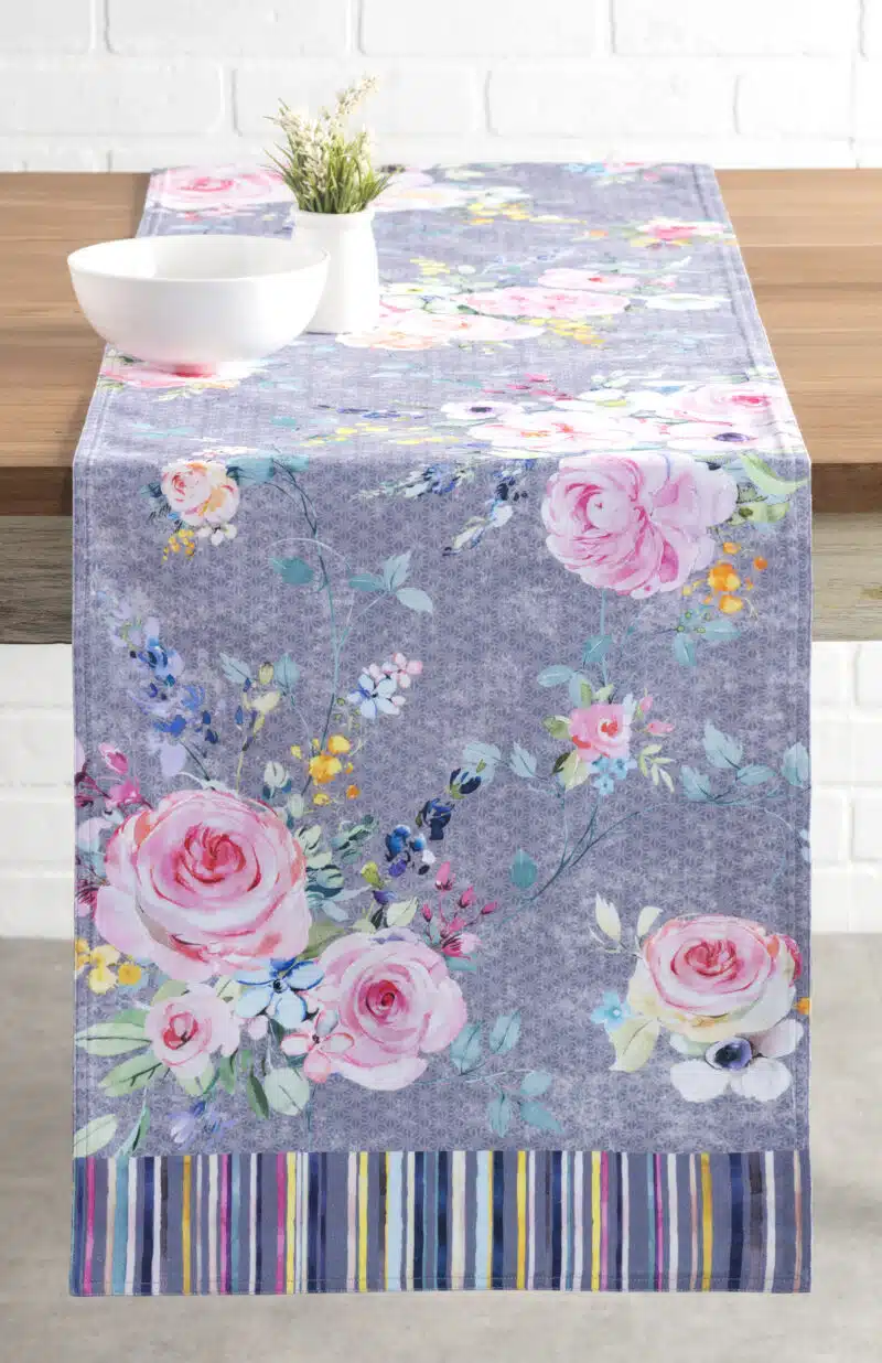 Sweet Rose Lavender Table Runner-double side