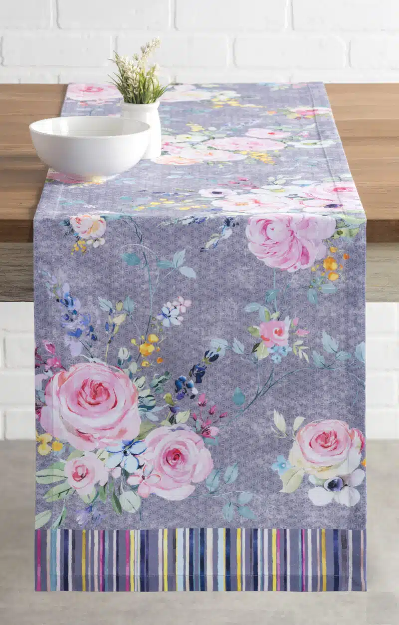 Sweet Rose Lavender Table Runner