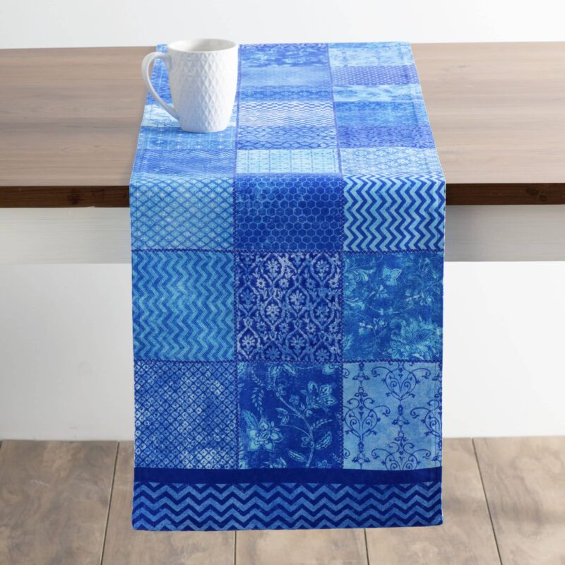 Indigo love Table Runner-double side