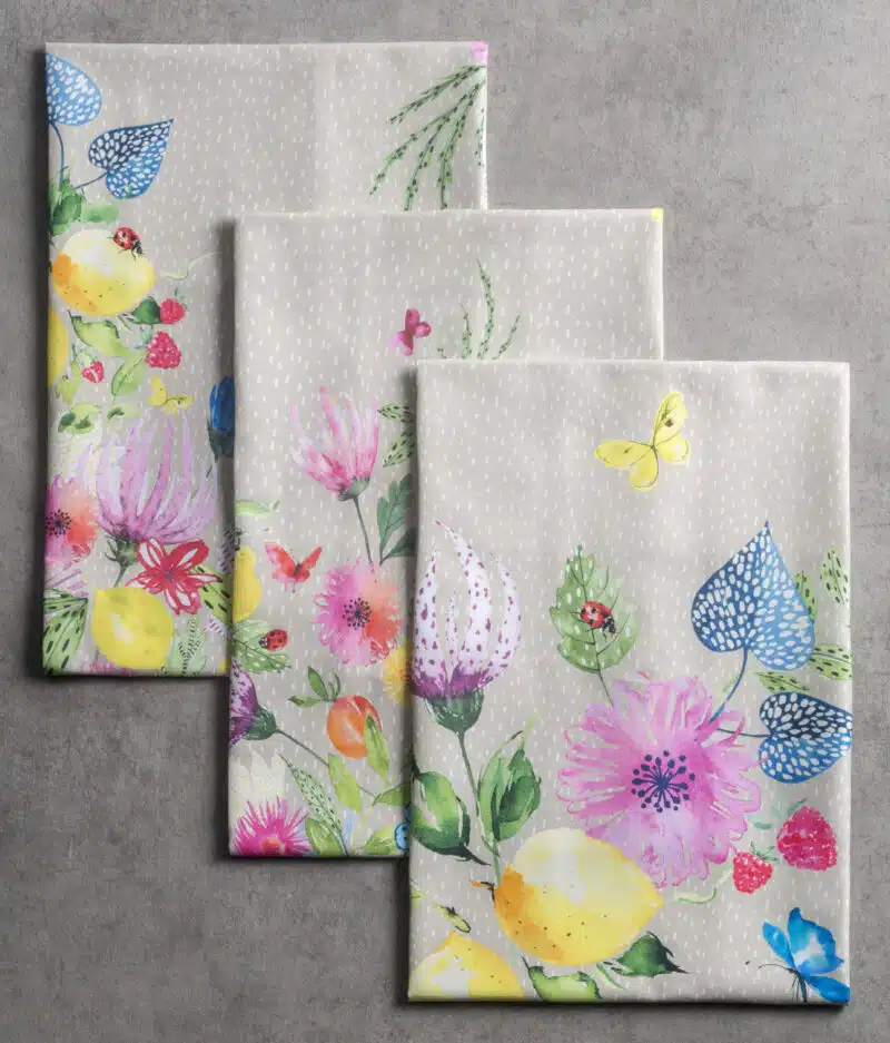 Jardin d'ete Fog Kitchen Towel