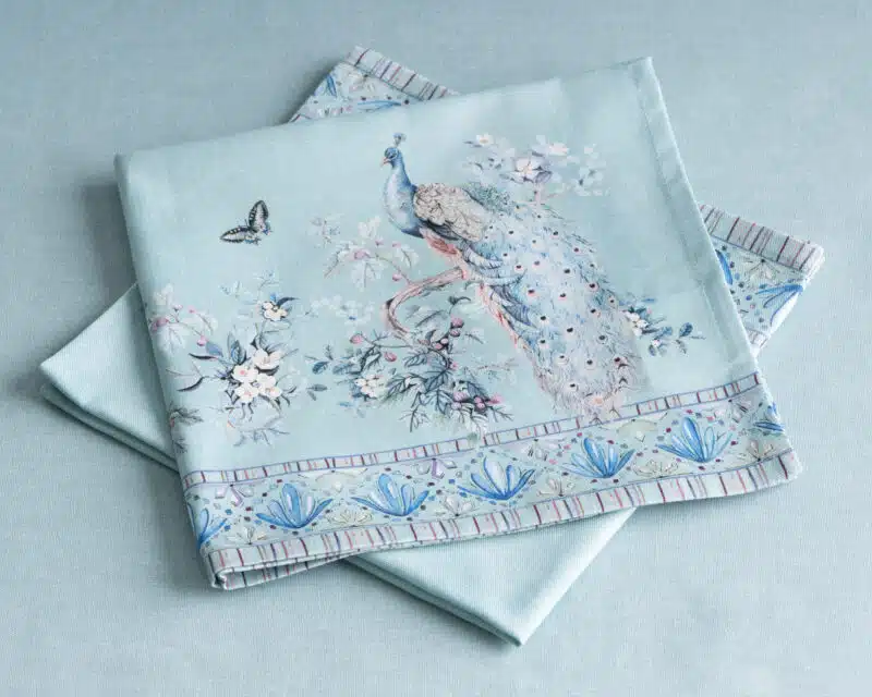 Peacock Utopia Pastel Turquoise Napkin