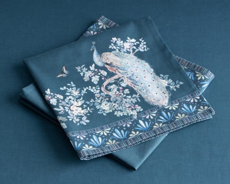 PEACOCK UTOPIA DEEP SEA NAPKIN