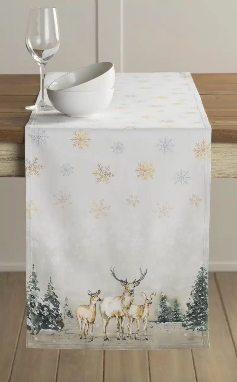 Deer In The Woods Table runner -Double side