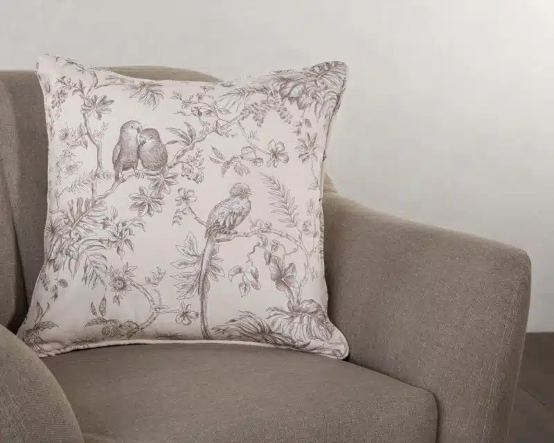 Jouy Paradis - Beige Decorative Cushion Cover