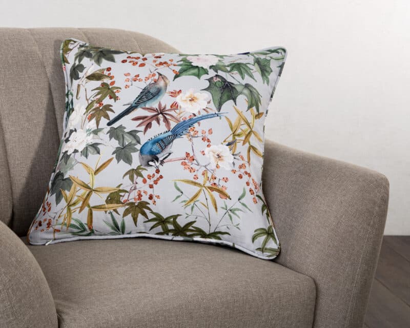 Hokuzai - Green Decorative Cushion Cover