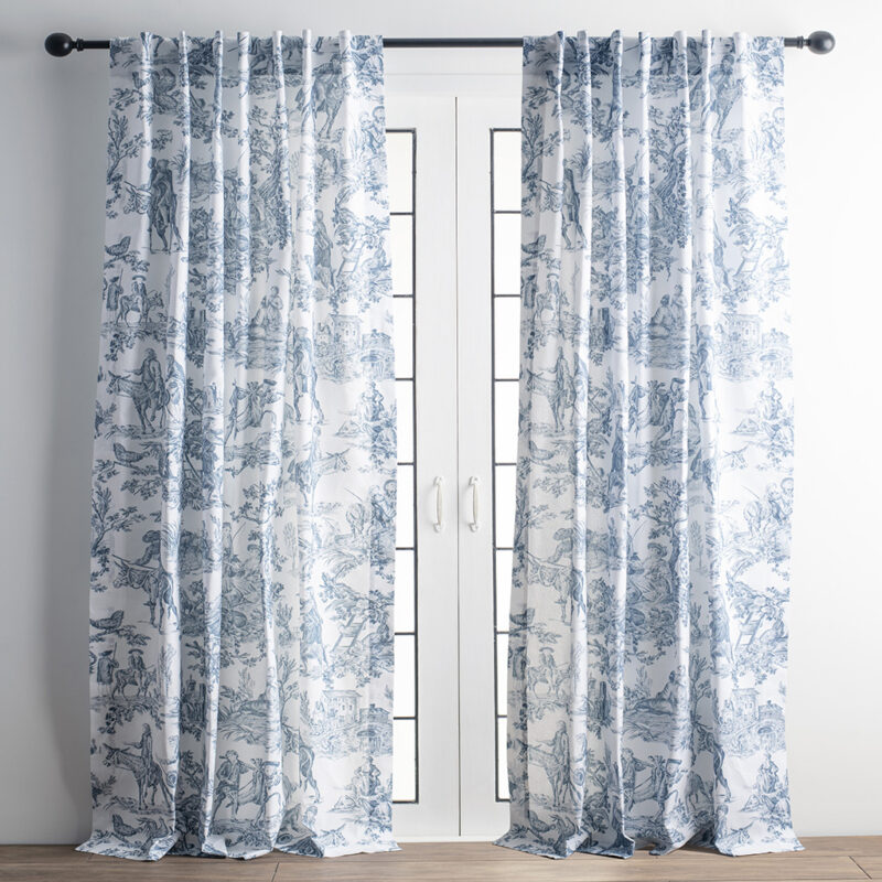 Miller - Blue Curtain (White Base)