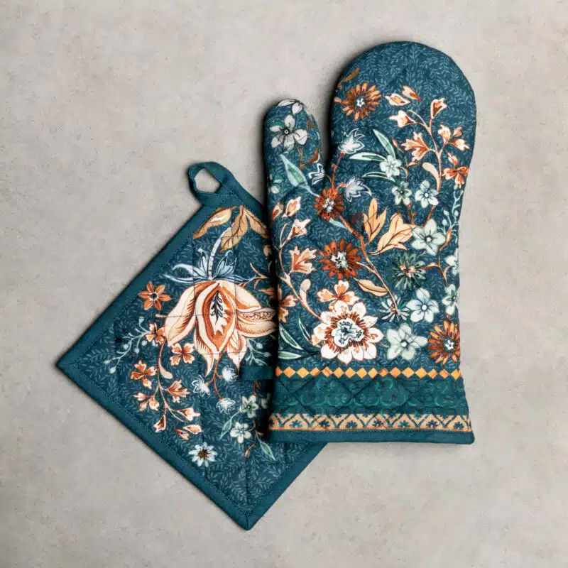 Luxury Loft - Dark Teal Glove & Potholder