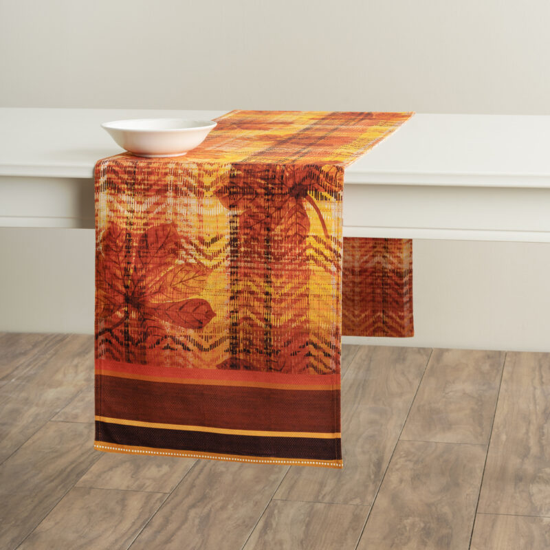 Thanksgiving Tartan Table Runner - Double Side